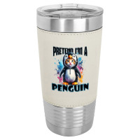 Funny Penguin Leatherette Tumbler | Artistshot