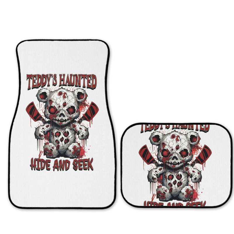 Scary Haunted Teddy Halloween Full Set Car Mats | Artistshot