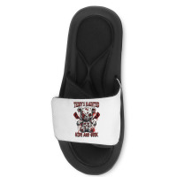 Scary Haunted Teddy Halloween Slide Sandal | Artistshot