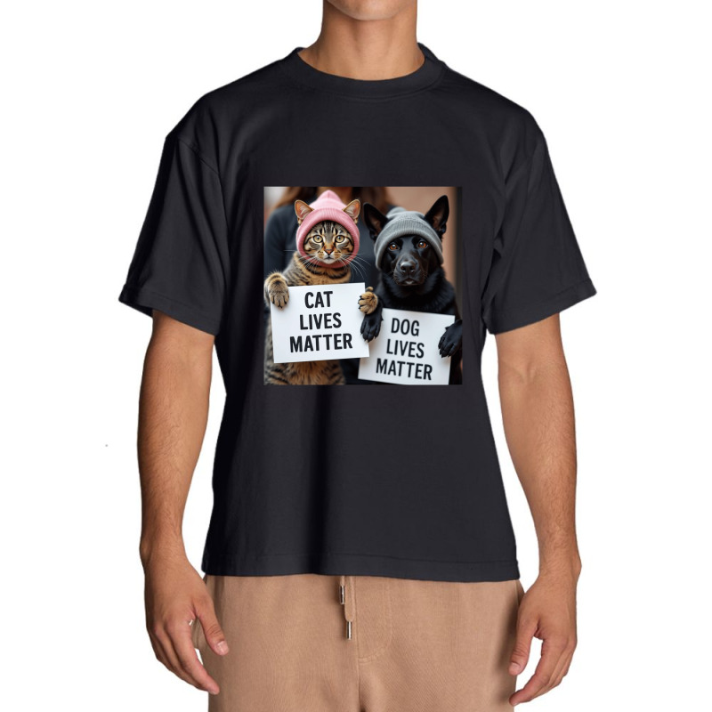 Cat Lives Matter Dog Lives Matter Trump 2024 Cats Urban Heavy T-shirt | Artistshot