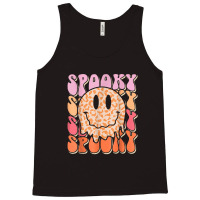 Groovy Halloween Spooky Leopard Smile Face Checker Tank Top | Artistshot