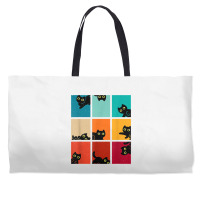 Funny Cat Kitten Meme Vintage Sunset Weekender Totes | Artistshot