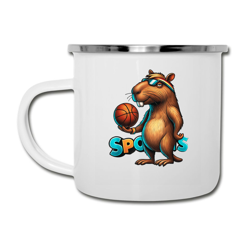 Capybara Basketball Animal Camper Cup | Artistshot