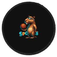 Capybara Basketball Animal Round Patch | Artistshot