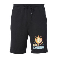 Keep Smiling Fleece Short | Artistshot