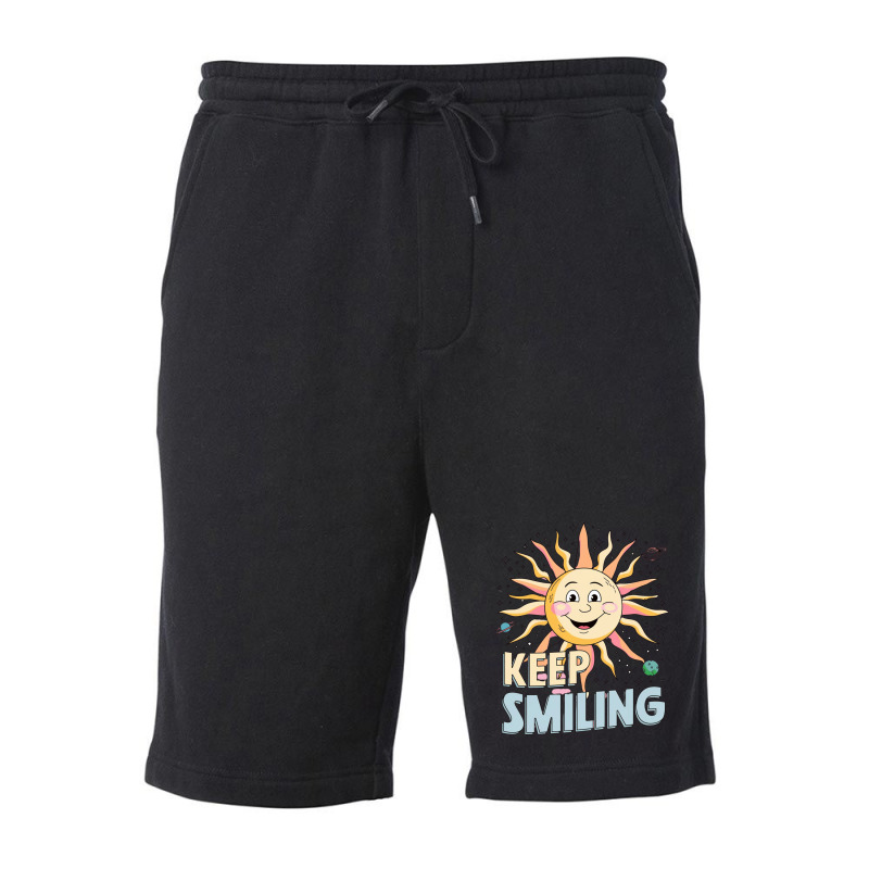 Keep Smiling Fleece Short | Artistshot