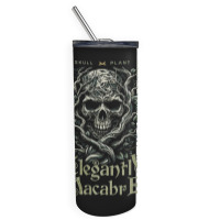 Gothic Plant Skull Skinny Tumbler | Artistshot