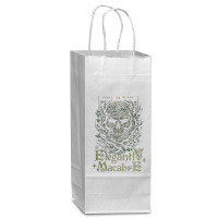 Gothic Plant Skull Wine Paper Bag - 5 1/2 X 3 1/4 X 13 | Artistshot