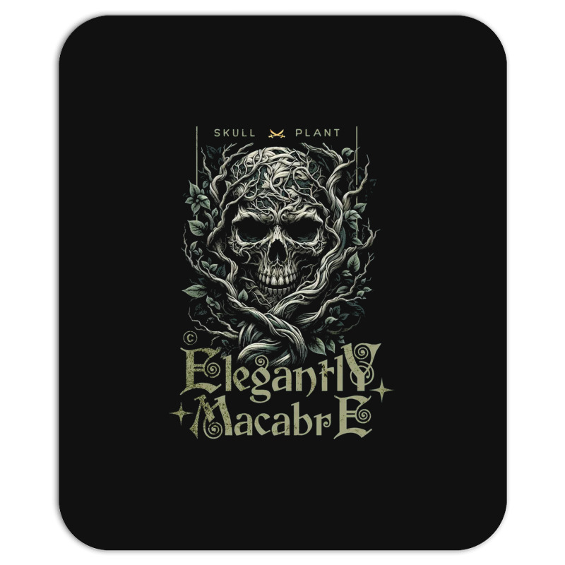 Gothic Plant Skull Mousepad | Artistshot