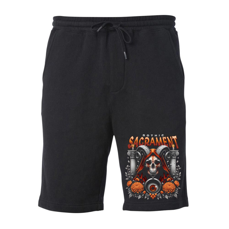 Gothic Sacrament Fleece Short | Artistshot