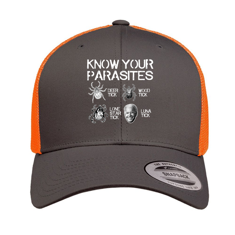 Know Your Parasites Tick Biden On Back Classic Retro Trucker Cap by home12 | Artistshot