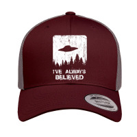 Alien Men Women Kids Ufo Abduction Ive Always Believed Retro Trucker Cap | Artistshot