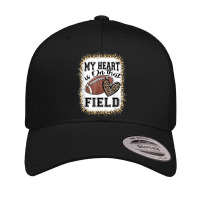 Bleached My Heart Is On That Field Football Mom Leopard Retro Trucker Cap | Artistshot