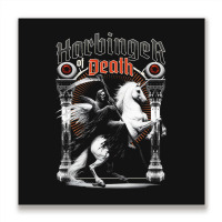 Harbinger Of Death Metal Print Square | Artistshot