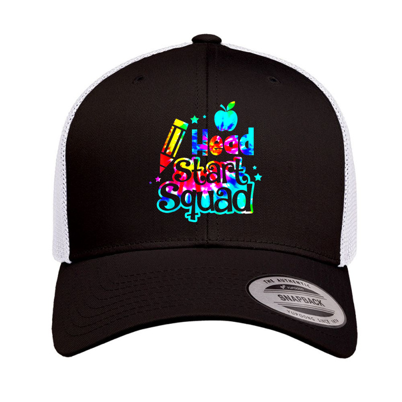 Tie Dye Head Start Squad Back To School Teachers Kids T Shirt Retro Trucker Cap by cm-arts | Artistshot