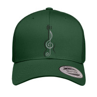 Musical Note Guitar Retro Trucker Cap | Artistshot