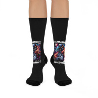 Jurassic Space Odyssey Crew Socks | Artistshot