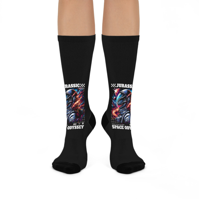 Jurassic Space Odyssey Crew Socks | Artistshot