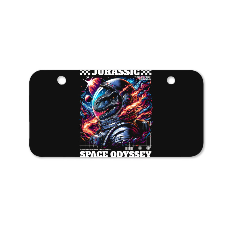 Jurassic Space Odyssey Bicycle License Plate | Artistshot