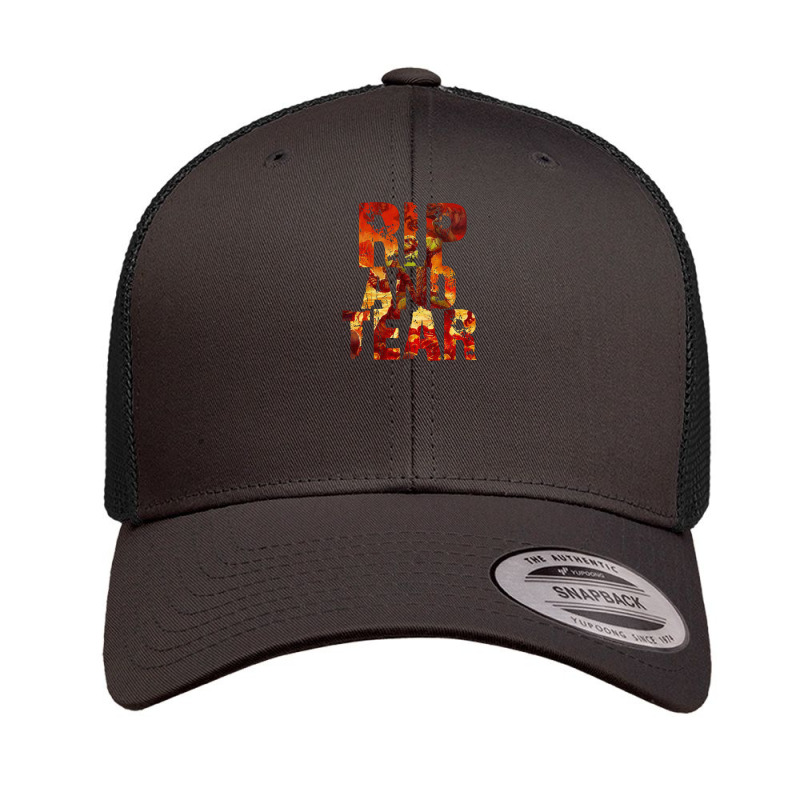 Doom - Rip And Tear Retro Trucker Cap | Artistshot