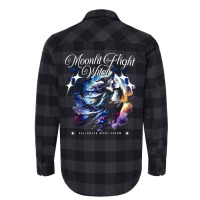 Moonlit Flight Witch Flannel Shirt | Artistshot