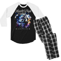 Moonlit Flight Witch Men's 3/4 Sleeve Pajama Set | Artistshot