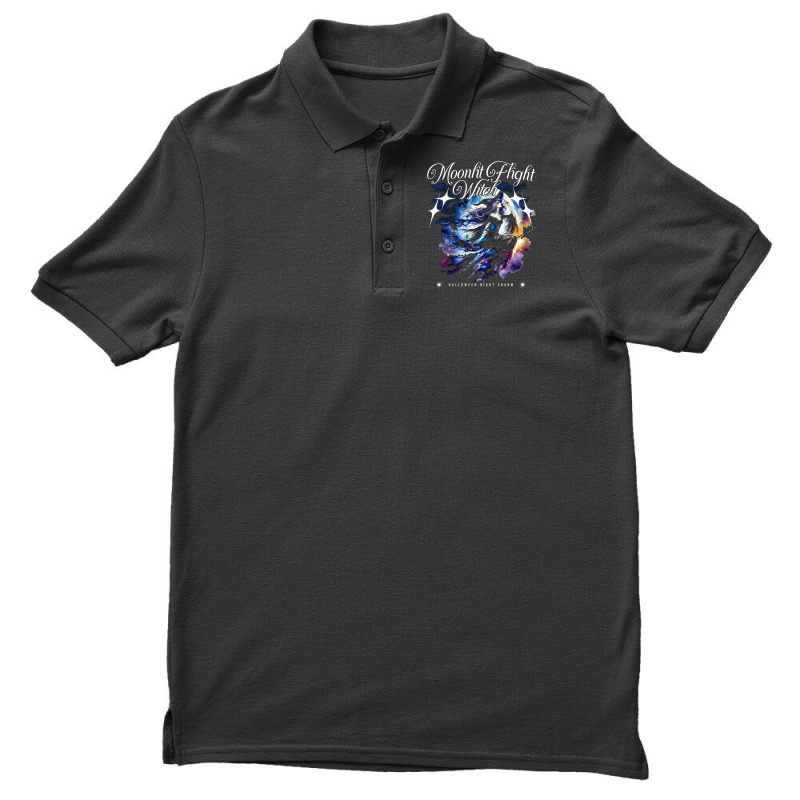 Moonlit Flight Witch Men's Polo Shirt | Artistshot