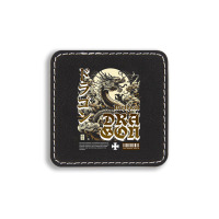 Mythical Dragon Square Leatherette Patch | Artistshot