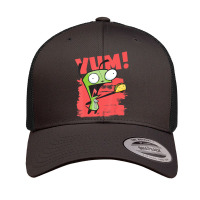 Invader Zim Gir Screaming Yum! Taco Portrait Retro Trucker Cap | Artistshot