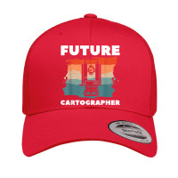 Retro Future Cartographer Map Making Cartography Retro Trucker Cap | Artistshot