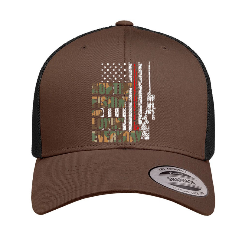 Hunting Fishing Loving Everyday American Deer Hunter Patriot Retro Trucker Cap | Artistshot