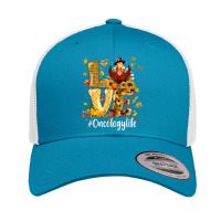 Love Oncology Life Turkey Funny Nursing Thanksgiving Day Retro Trucker Cap | Artistshot