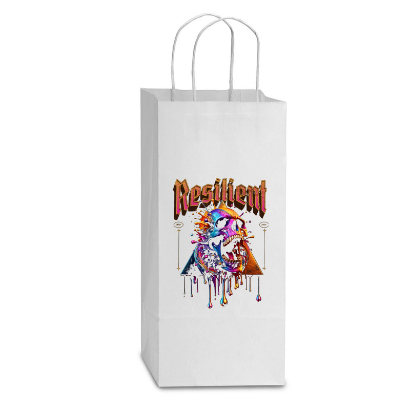 Resilient Double Wine Paper Bag - 6 1/2 X 3 1/2 X 12 3/8 | Artistshot