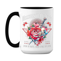 Rose Flower Impaled Sword 15 Oz Coffee Mug | Artistshot