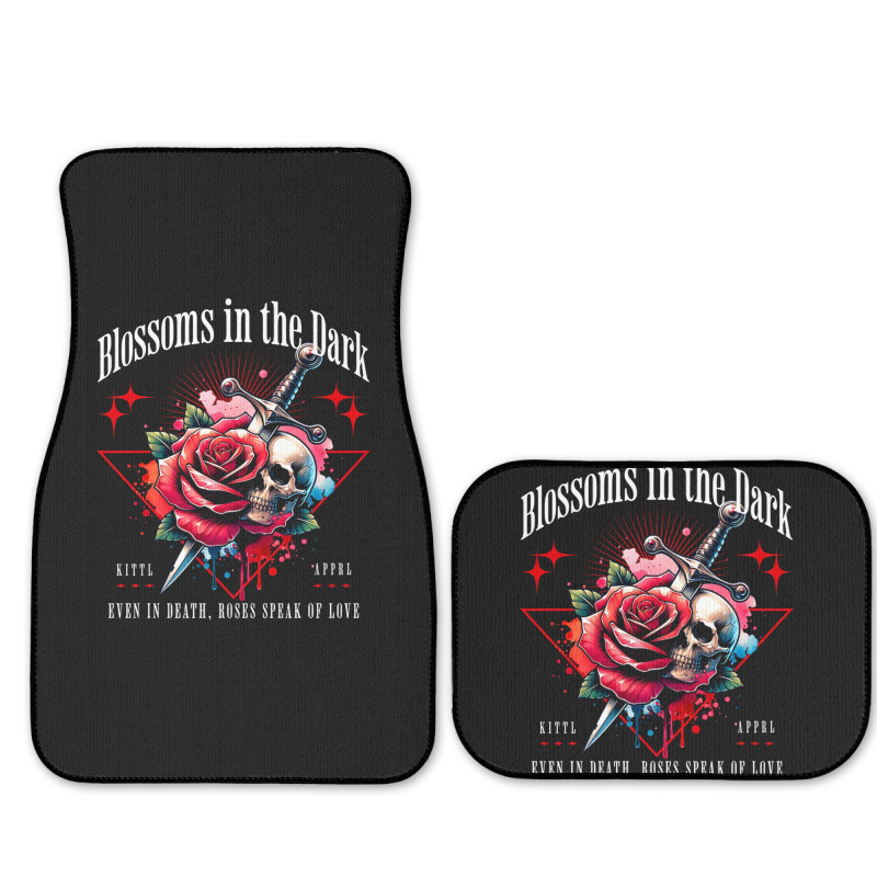 Rose Flower Impaled Sword Full Set Car Mats | Artistshot