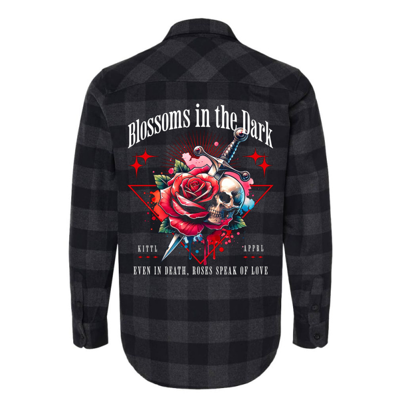 Rose Flower Impaled Sword Flannel Shirt | Artistshot