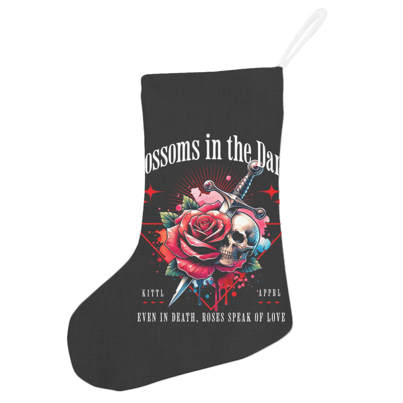 Rose Flower Impaled Sword Holiday Stocking | Artistshot