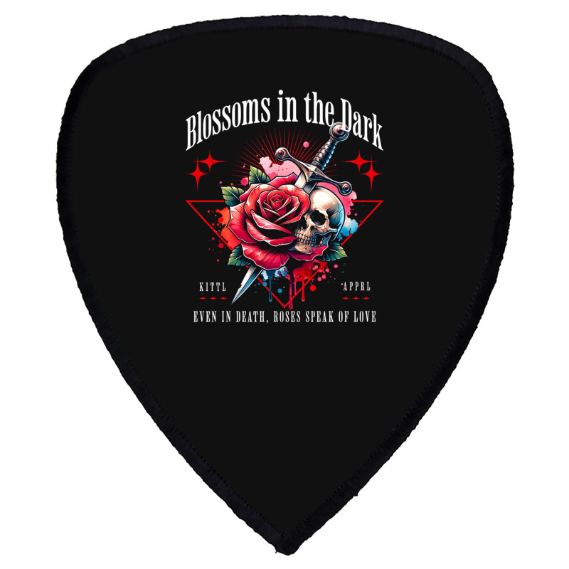 Rose Flower Impaled Sword Shield S Patch | Artistshot