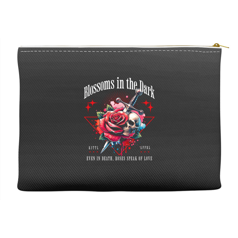 Rose Flower Impaled Sword Accessory Pouches | Artistshot