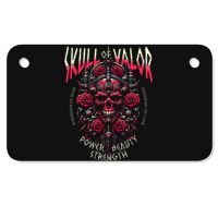 Skull Of Valor Motorcycle License Plate | Artistshot