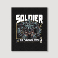 Soldier Robot Futuristic Army Sci-fi Military Portrait Canvas Print | Artistshot