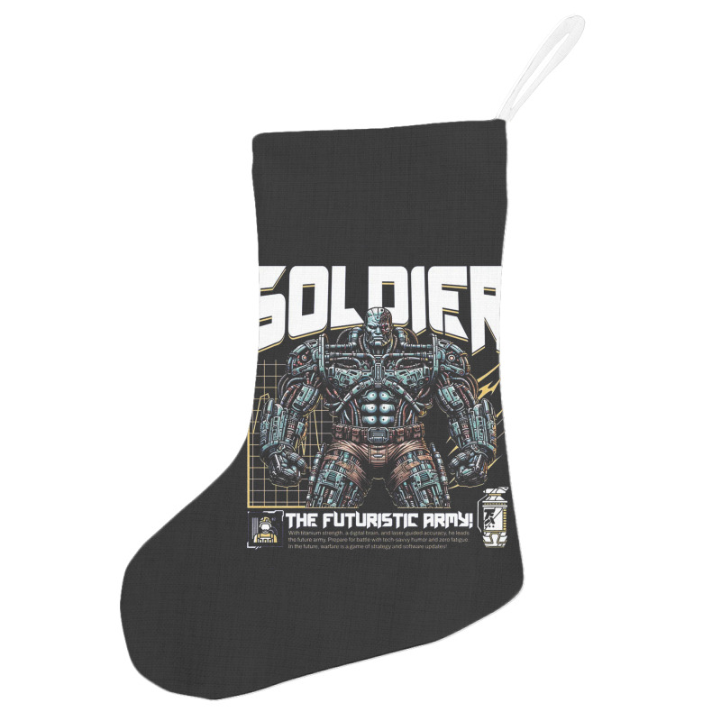 Soldier Robot Futuristic Army Sci-fi Military Holiday Stocking | Artistshot