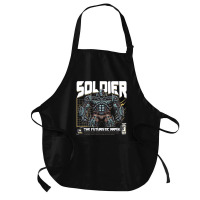 Soldier Robot Futuristic Army Sci-fi Military Medium-length Apron | Artistshot