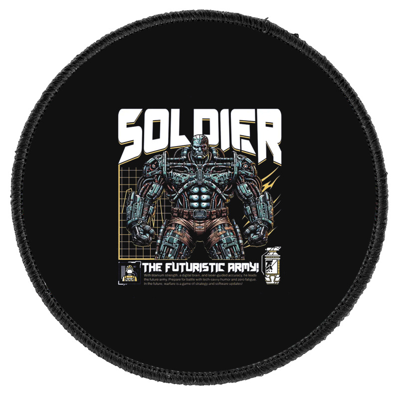 Soldier Robot Futuristic Army Sci-fi Military Round Patch | Artistshot