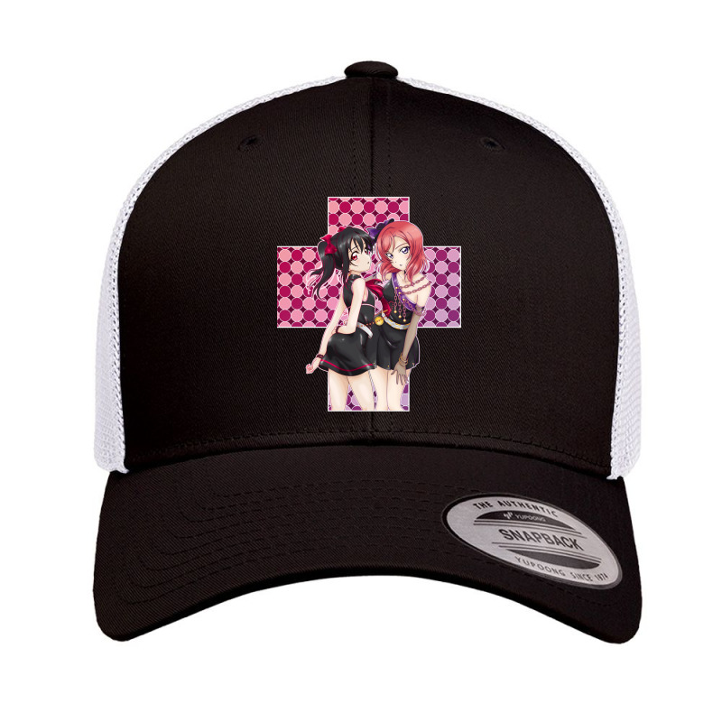 Nico Yazawa 3 Maki Nishikino - Love Novels Version (edit.) Retro Trucker Cap by KristyMelton | Artistshot