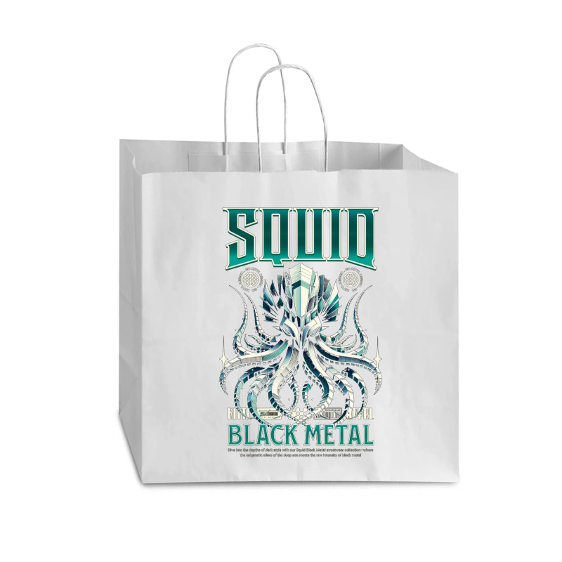 Squid Black Metal Vogue Paper Bag - 16 X 6 X 12 | Artistshot