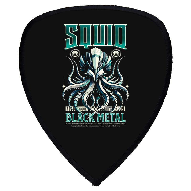 Squid Black Metal Shield S Patch | Artistshot