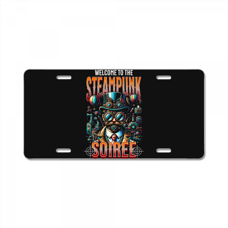 Steampunk Soiree License Plate | Artistshot