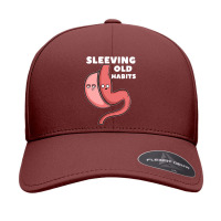 Funny Sleeve Gastric Surgery Bariatric Medical I Old Habits Seamless Cap | Artistshot