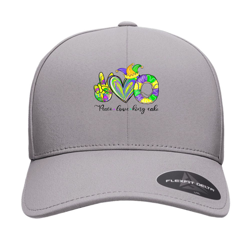 Peace Love King Cake Mardi Gras Tshirt Men Women Kids Premium T Shirt Seamless Cap | Artistshot